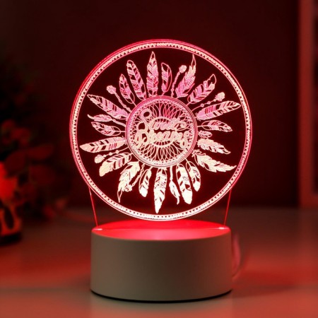 Light "feathers" LED RGB from the network 9.5x12x17 cm Risalux-4
