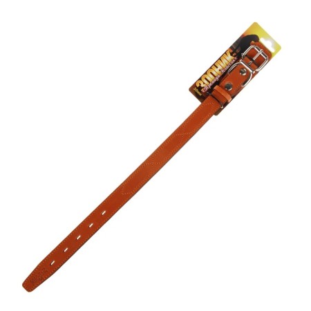 Collar zoonik "Premium-classic" Leather double, 41-53 x 3 cm, orange-2