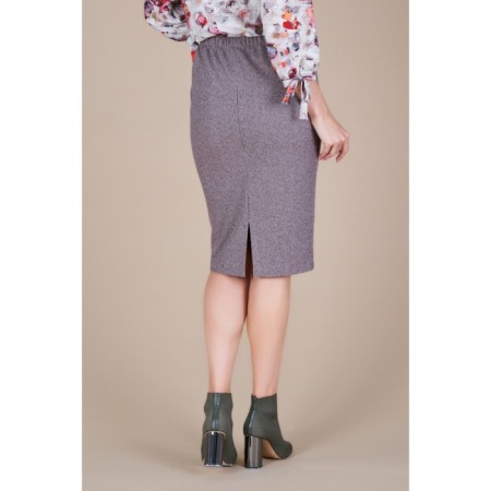 Female skirt, size 44, beige color-3
