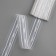 Curtain tape, organza, 3 cm, 3 ± 1 m, transparent/white color