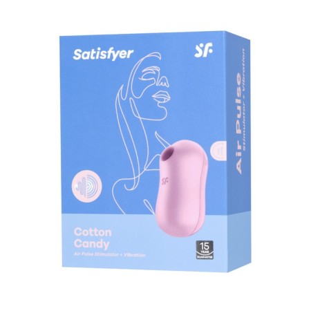 Vacuum-wave contactless stimulator of the Satiffyer Cotton Candy clitoris, silicone, purple color-4
