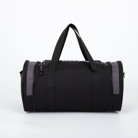 Sports bag, lightning department, 3 outer pockets, long belt, black/gray color-1