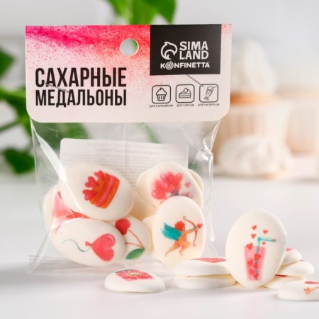 Sugar sprinkling with a mix of mix: “love” for decor of cupcakes, cake, drinks, 20 g.-2