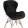 Wooden chair PC-027 array of beech/metal/eco-leather, natural/black 45x53x73 cm