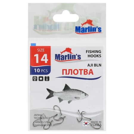 Hook Marlin’s roach Aji BLN No. 14, 10 pcs.