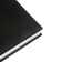 Diary Leduced A5 160 sheets attomex.visa, solid cover of artificial leather with foam rubber, liesse, block 70 g/m2, black