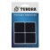 Furniture tundra, 40 x 40 mm, square, black, 8 pcs.