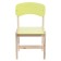 Wooden chair, children's, adjustable, yellow color