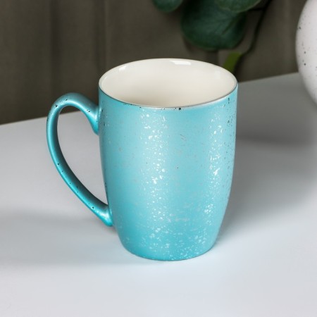 Mug ceramic shade "Shine", 350 ml, blue color-1
