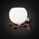 Bra Narita, 1x100W E27 wenge, chrome