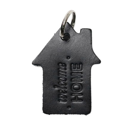 Key key, genuine leather, 50x70x2 cm, black
