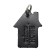 Key key, genuine leather, 50x70x2 cm, black
