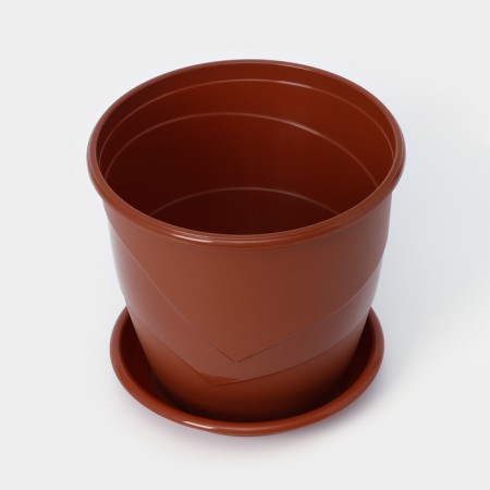 Pot for flowers with the Podon Venice, 2 L, D = 16 cm, Terracotta Color-1