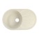 Sin for a kitchen made of stone Zein 110/Q2, 730 x 450 mm, oval, overflow, beige color