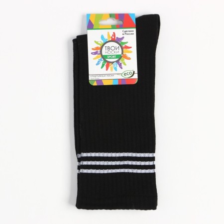Women's socks are tall, black color, size 25-3