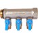 Collector Stout SMB 6211 011203, 1/2 ", 3 exits, with ball valves 1", blue pens