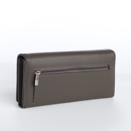 Women's wallet on magnet, gray color-1