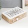 Casket tree with divisions "White openwork flowers" 17x24x7 cm