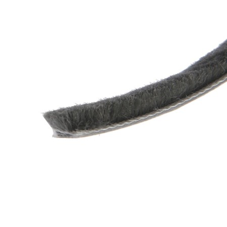 Sealing brush self -adhesive tundra, 9x5 mm, gray, 10 m.-1