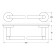 A towel rod 60 cm, chrome, artwelle