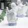 Souvenir Ceramics "Angels in White Togs - Musicians" Set 6 pcs with gold 12.5 cm