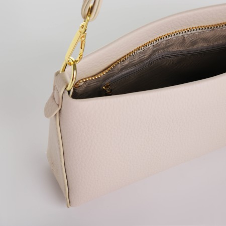 Bag Women's Cross-Bodi with a zipper, milk color-3