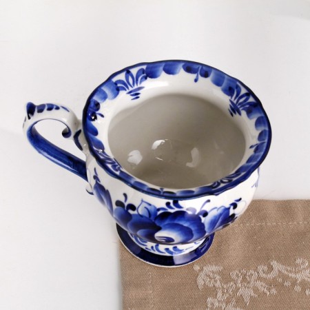 Cup "Grace", 13.5 × 10 × 9 cm, gzhel-2
