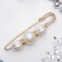 Marshmallow "marshmallow" 7 cm, white color in gold