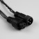 Garland “thread” 10 m, IP44, UMS, dark thread, 100 LED, warm white glow, white flicker, 220 V
