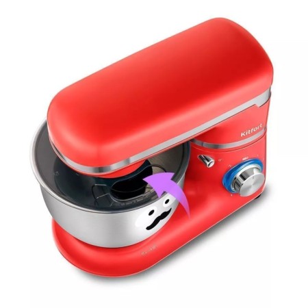 Mixer KitFort KT-3415-3, planetary, 800 W, 4 l, 6 speeds, red-4