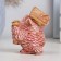 Figure "Owl with a sweat" Red-brown, 7x6cm