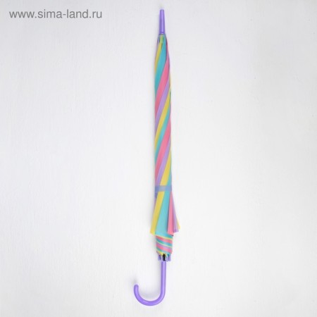 Umbrella - a semiautomatic “rainbow” cane, 8 spokes, r = 46 cm, color mix-7