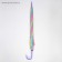 Umbrella - a semiautomatic “rainbow” cane, 8 spokes, r = 46 cm, color mix