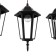 Lamp Bayerlux 1680/3bk E27 40W Black 50x15x30-130 cm
