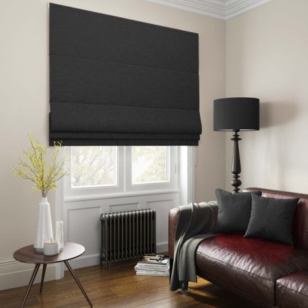 Roman curtain "Tina", size 160x175 cm, black color