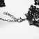 Choker "mistress" fragments and chains, black color, 30cm