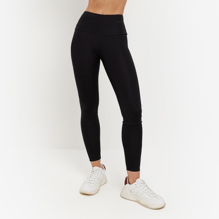Female leggings, black color, size 48