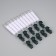 LED candles on clothespins 10 cm, 10 pieces, batteries AAX1 (not in the kit), remote control, glow warm white