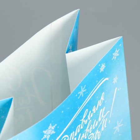 A package without pens “Happy New Year!”, Fox and bunny, 10 x 19.5 x 7 cm, New Year-4