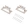Loop overhead without insert MCL 4x3x2 mm SN box 2 mm, color mat. Nicel 2 pcs