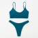 Swimsuit female separate minku color green, size 48