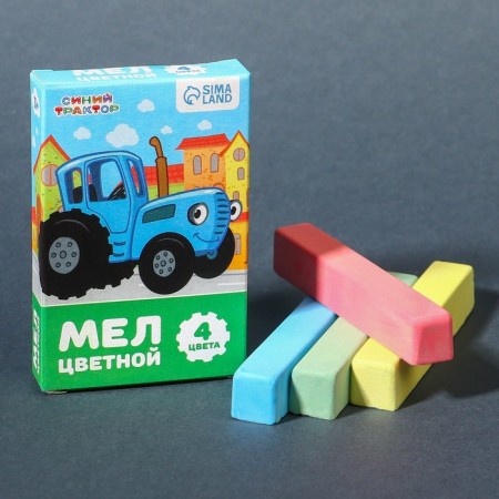 Loars of Color School 4pcs "Blue Tractor", rectangular-4