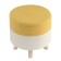 Pouff Devy, 400 × 400 × 400 mm, beige / mustard color