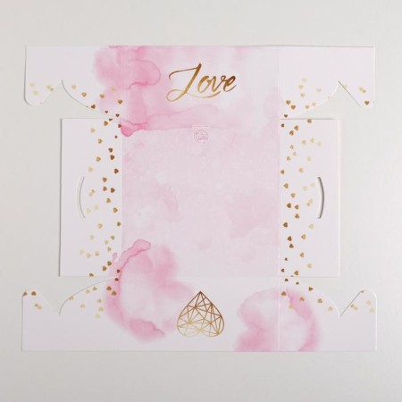 Capcake box, confectionery packaging, 4 cells "Love", 16 x 16 x 7.5 cm-5