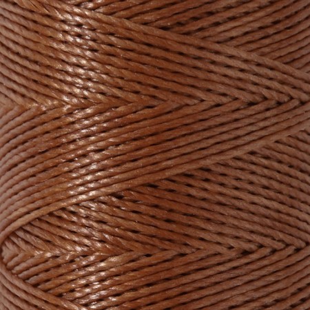 The threads are waxed, round, 300d/3, 0.35 mm, 60 ± 2 m, the color is light brown-1