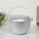 Kazan hiking, 4 liters, a lid-hopper, silver color