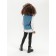Vest for girl Knit Mild, height 140 cm, blue color