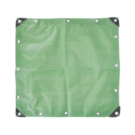 Protective tent, 8 × 10 m, density 120 g/m², steps step 1 m, green