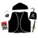Pirate carnival costume, 6 items: hat, vest, overshadow, dagger, hook, code