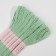 A set of threads muline No. 966, 8 ± 1 m, 6 pcs, the color is delicate green